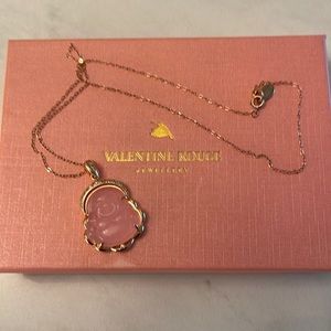 Valentine Rouge Buddha set in rose gold metal and crystals, limited edition 💗